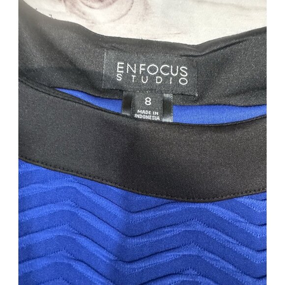 Enfocus Studio Women's Sleeveless Party Cocktail Dress Size 8 Colorblock - Picture 2 of 8